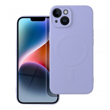 Silikonový kryt pro iPhone 14 Mag Cover kompatibilní s MagSafe (ochrana fotoaparátu) fialový