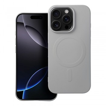 Silikonový kryt pro iPhone 16 PRO Mag Cover kompatibilní s MagSafe (velký otvor) titanový