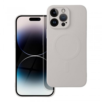 Silikonový kryt pro Samsung S25 Mag Cover kompatibilní s MagSafe (ochrana fotoaparátu) titanově šedý