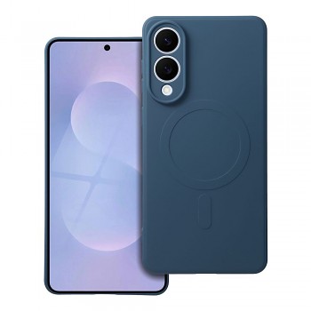 Silikonový kryt pro Samsung S25 EDGE Mag Cover kompatibilní s MagSafe (ochrana fotoaparátu) modrý