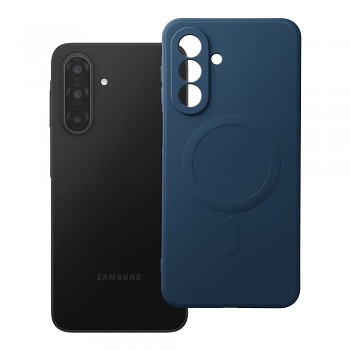 Silikonový kryt pro Samsung A17 / A18 Mag Cover kompatibilní s MagSafe (ochrana fotoaparátu) modrý