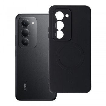 Silikonový kryt pro Xiaomi Redmi 15 4G / 5G (171.1 mm) Mag Cover kompatibilní s MagSafe (ochrana fotoaparátu) černý