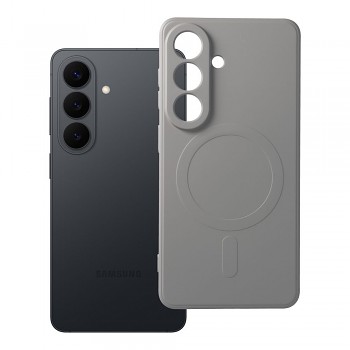 Silikonový kryt pro Samsung S26 Mag Cover kompatibilní s MagSafe (ochrana fotoaparátu) titanově šedý