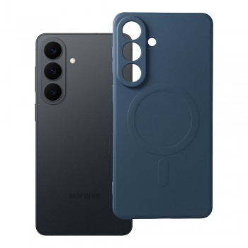 Silikonový kryt pro Samsung S26 PLUS Mag Cover kompatibilní s MagSafe (ochrana fotoaparátu) modrý