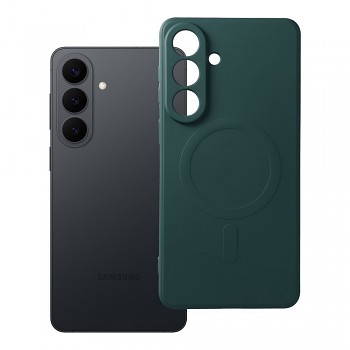 Silikonový kryt pro Samsung S26 PLUS Mag Cover kompatibilní s MagSafe (ochrana fotoaparátu) zelený