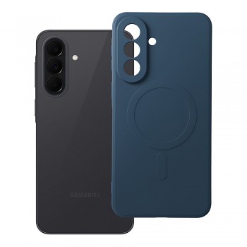 Silikonový kryt pro Samsung A37 Mag Cover kompatibilní s MagSafe (ochrana fotoaparátu) modrý