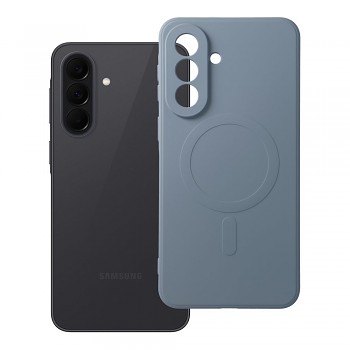 Silikonový kryt pro Samsung A37 Mag Cover kompatibilní s MagSafe (ochrana fotoaparátu) světle modrý