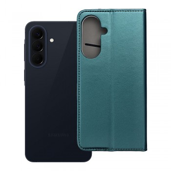 Pouzdro pro Samsung A57 5G Smart Magneto tmavě zelené