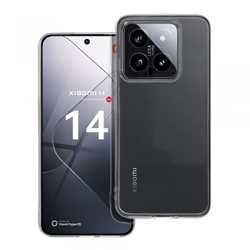 Transparentní kryt 2 mm s ochranou fotoaparátu pro Xiaomi 14