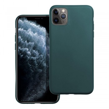 Matný kryt pro iPhone 11 Pro Max tmavě zelený