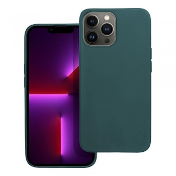Matný kryt pro iPhone 13 Pro Max tmavě zelený