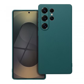 Matný kryt pro Samsung S25 Ultra tmavě zelený