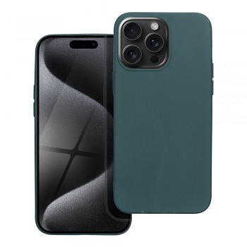 Matný kryt pro iPhone 15 Pro Max tmavě zelený