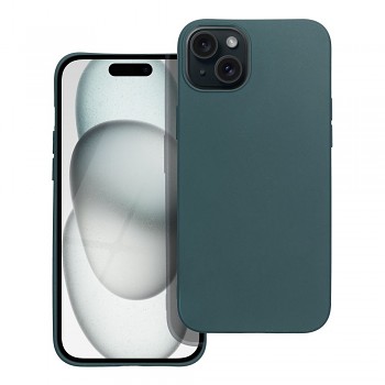 Matný kryt pro iPhone 15 Plus tmavě zelený