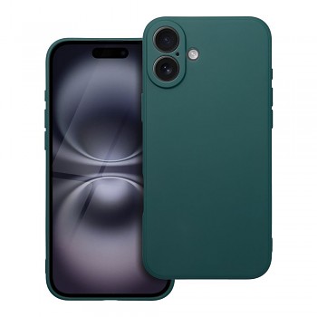 Matný kryt pro iPhone 16 Plus tmavě zelený