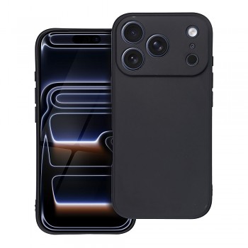 Matný kryt pro iPhone 17 Pro / 18 Pro (nízký okraj kolem fotoaparátu) černý