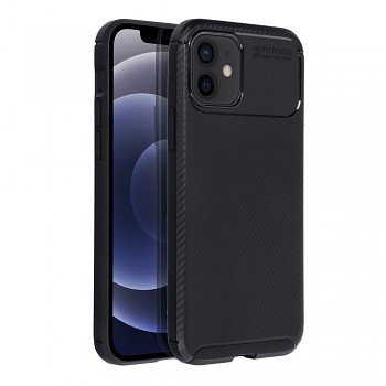 Kryt Carbon Premium pro iPhone 12 / 12 Pro černý