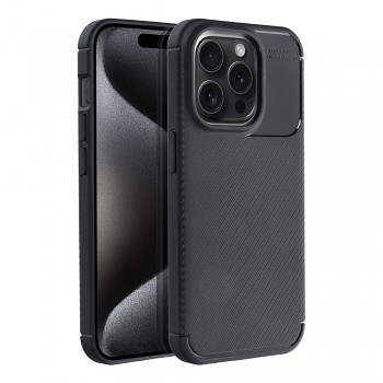 Kryt Carbon Premium pro iPhone 15 Pro černý