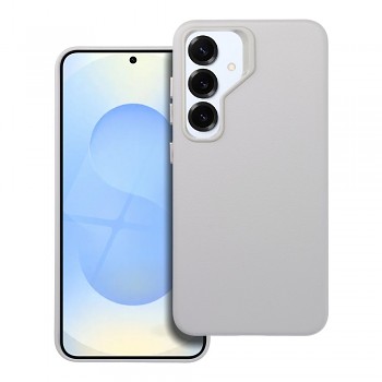 Kožený kryt Leather Mag kompatibilní s MagSafe pro Samsung S25 šedý