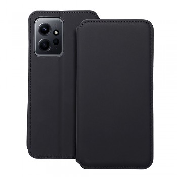 Knížkové pouzdro Dual Pocket Book pro Xiaomi Redmi Note 12 5G černé