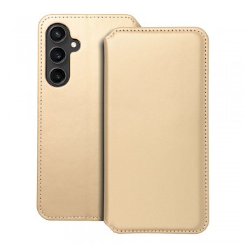 Knížkové pouzdro Dual Pocket Book pro Samsung S23 FE zlaté