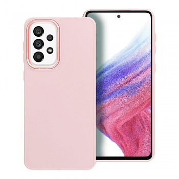 Kryt Frame pro Samsung A33 5G pudrově růžový