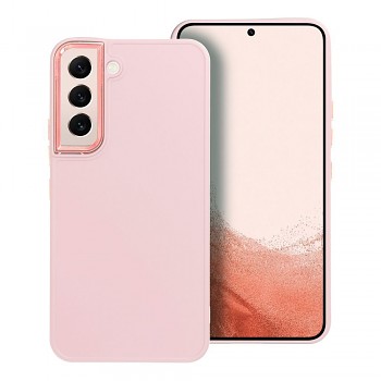 Kryt Frame pro Samsung S22 pudrově růžový