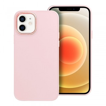 Kryt Frame pro iPhone 12 / 12 Pro pudrově růžový