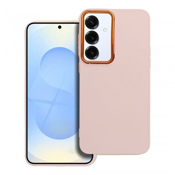 Kryt Frame pro Samsung S25 Plus pudrově růžový