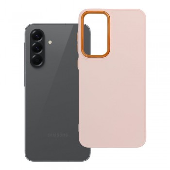 Kryt Frame pro Samsung A56 5G pudrově růžový
