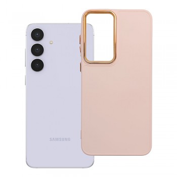 Kryt Frame pro Samsung S25 FE pudrově růžový