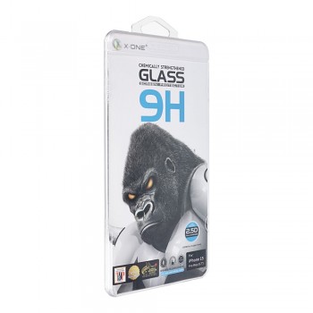 X-ONE ochranné tvrzené sklo Full Cover Extra Strong čiré 9H pro iPhone 15 Pro Max