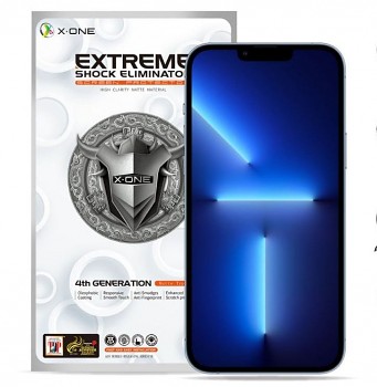 X-ONE ochranná fólie Extreme Shock Eliminator 4. generace Matte Series pro iPhone 13 Pro Max / 14 Plus