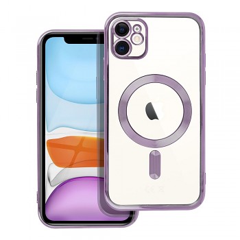 Kryt Electro Mag kompatibilní s MagSafe pro iPhone 11 fialový