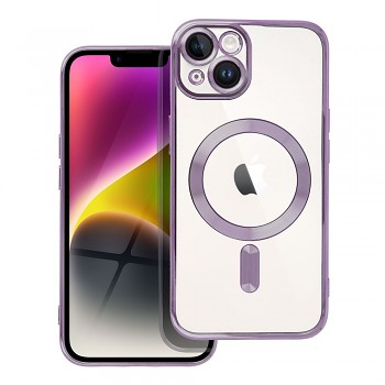 Kryt Electro Mag kompatibilní s MagSafe pro iPhone 14 fialový