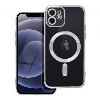Kryt Electro Mag kompatibilní s MagSafe pro iPhone 12 stříbrný