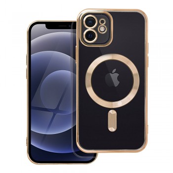 Kryt Electro Mag kompatibilní s MagSafe pro iPhone 12 zlatý
