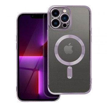 Kryt Electro Mag kompatibilní s MagSafe pro iPhone 13 Pro Max fialový