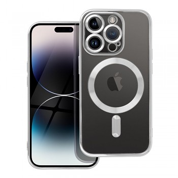 Kryt Electro Mag kompatibilní s MagSafe pro iPhone 14 Pro stříbrný