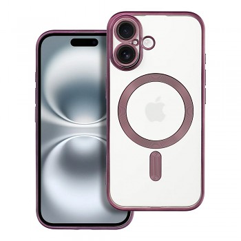 Kryt Electro Mag kompatibilní s MagSafe pro iPhone 16 fialový