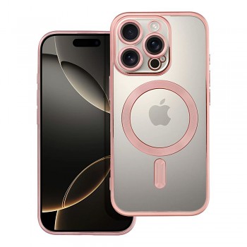 Kryt Electro Mag kompatibilní s MagSafe pro iPhone 16 Pro růžově zlatý
