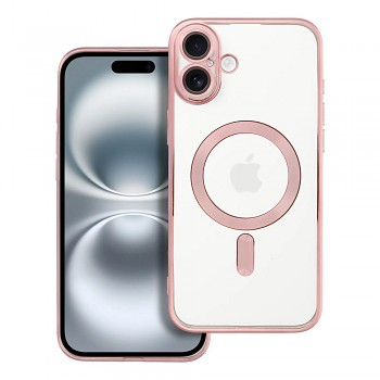 Kryt Electro Mag kompatibilní s MagSafe pro iPhone 16 Plus růžově zlatý