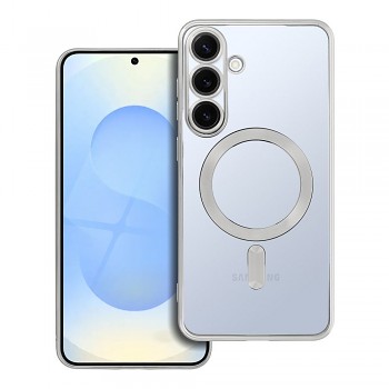 Kryt Electro Mag kompatibilní s MagSafe pro Samsung S25 Plus stříbrný