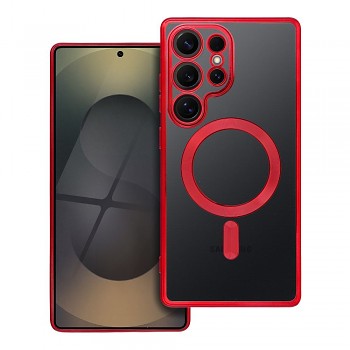 Kryt Electro Mag kompatibilní s MagSafe pro Samsung S25 Ultra červený