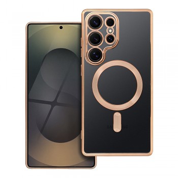 Kryt Electro Mag kompatibilní s MagSafe pro Samsung S25 Ultra zlatý