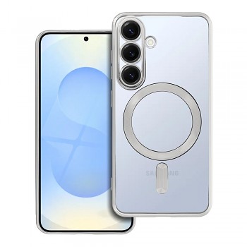 Kryt Electro Mag kompatibilní s MagSafe pro Samsung S25 stříbrný