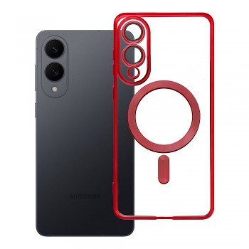 Kryt Electro Mag kompatibilní s MagSafe pro Samsung S25 Edge červený