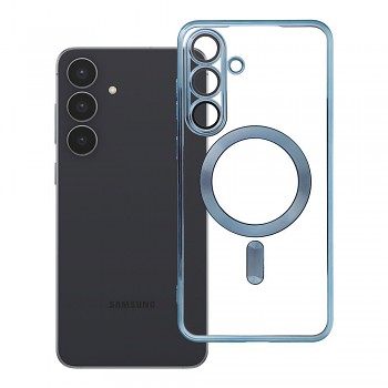 Kryt Electro Mag kompatibilní s MagSafe pro Samsung S25 FE modrý