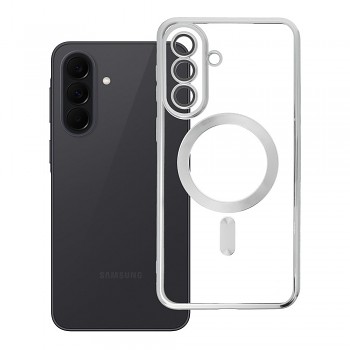 Kryt pro Samsung A37 Electro Mag Cover kompatibilní s MagSafe stříbrný