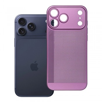 Kryt pro iPhone 17 Pro Max / 18 Pro Max s nízkým okrajem fotoaparátu Breezy fialový